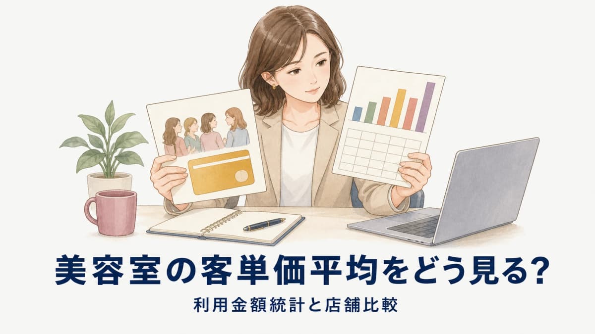 美容室の客単価平均をどう見る?利用金額統計と店舗比較【2026年版】
