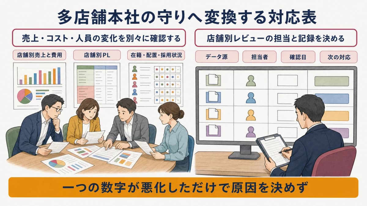 倒産統計のシグナルを本社確認項目へ変換する表