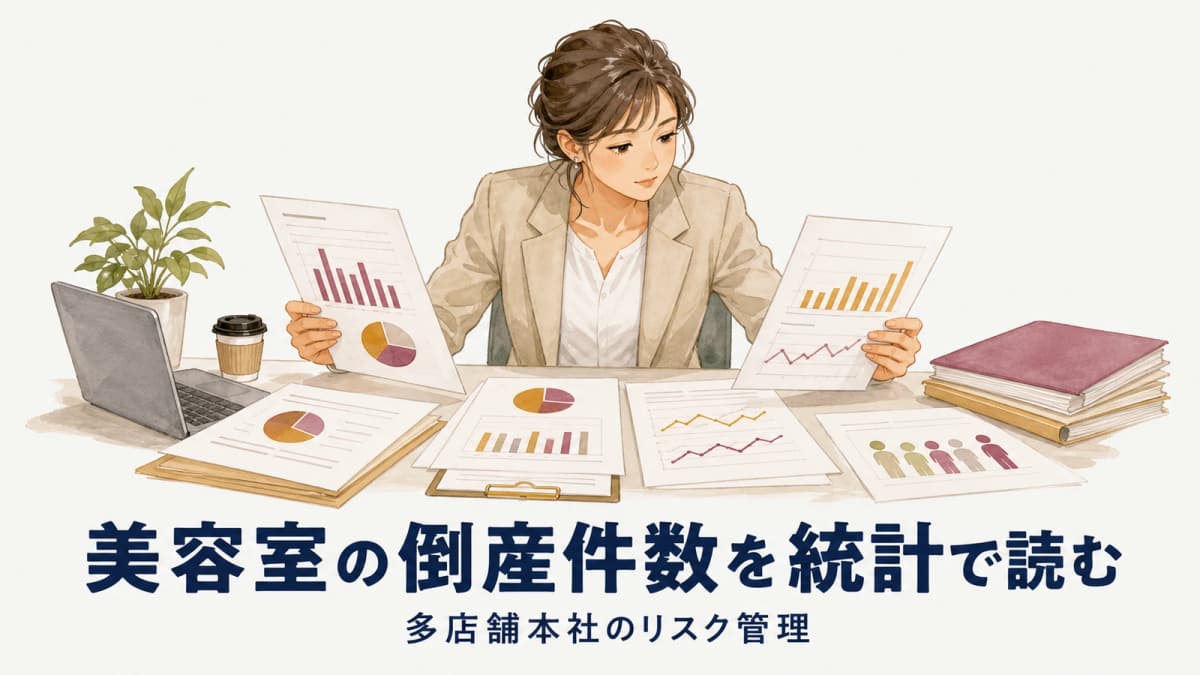 美容室の倒産件数を統計で読む|多店舗本社のリスク管理【2026年版】