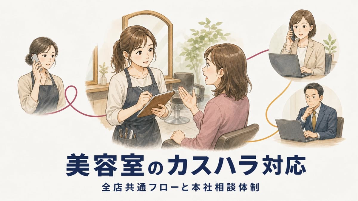美容室のカスハラ対応|全店共通フローと本社相談体制【2026年版】