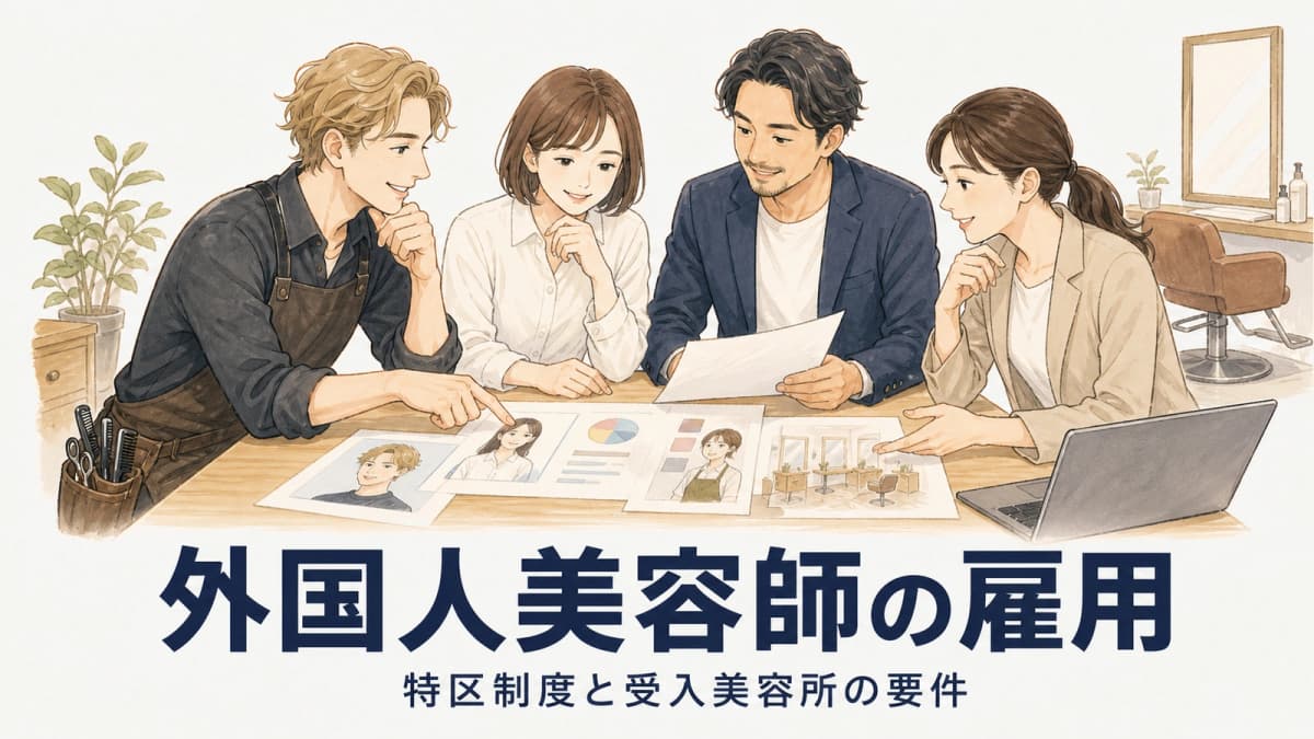 外国人美容師の雇用|特区制度と受入美容所の要件【2026年版】