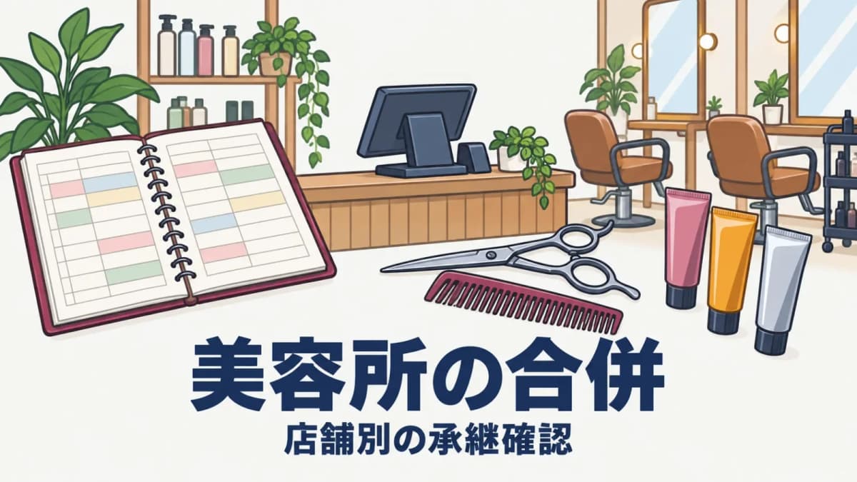 美容所の合併|承継届を多店舗本社が確認する流れ