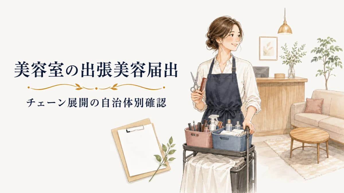 美容室の出張美容届出|チェーン展開の自治体別確認【2026年版】