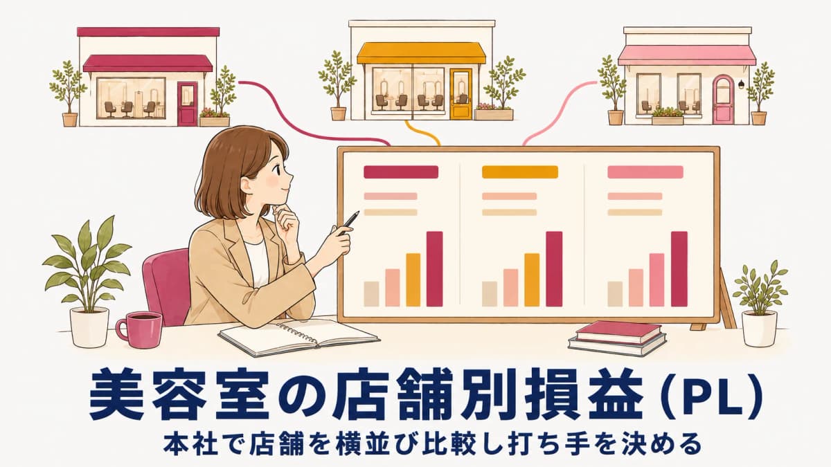 【2026年版】美容室チェーンの店舗別損益(店舗別PL)を本社で把握する方法|多店舗本部の収益比較と打ち手