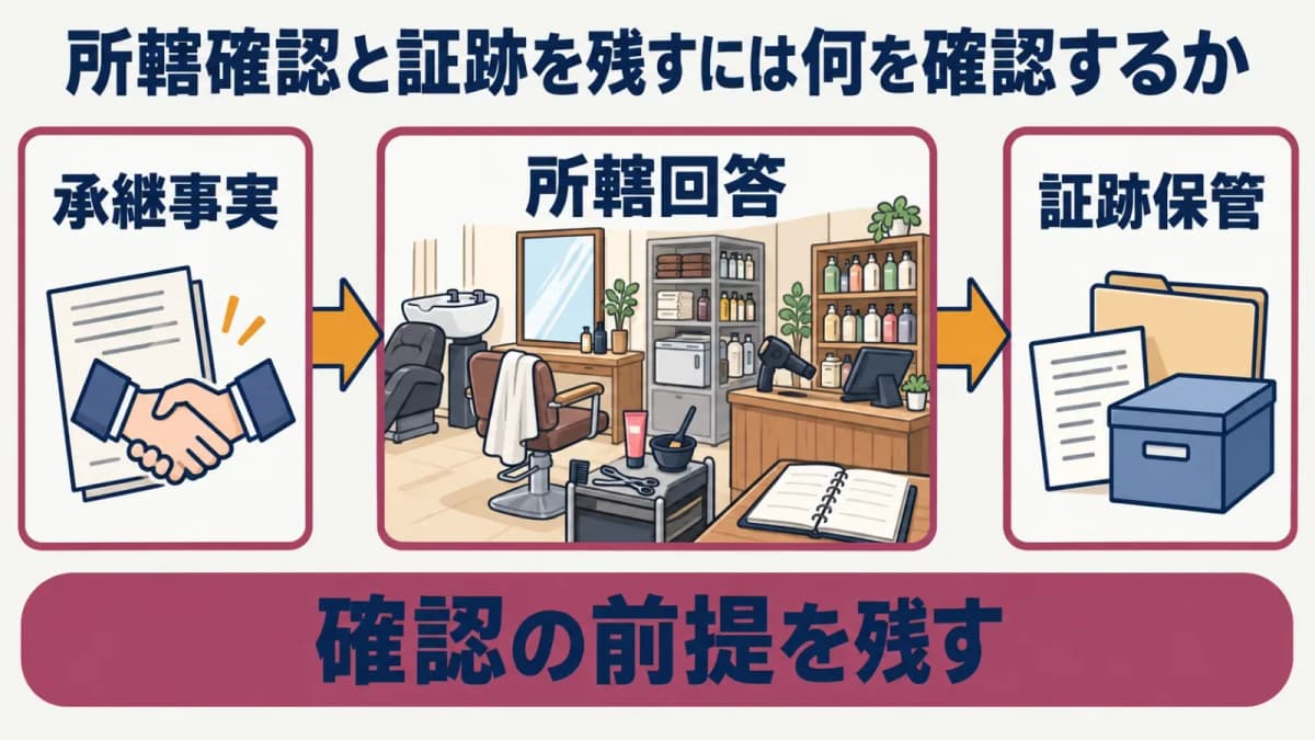所轄ごとの確認事項と資料記録図